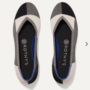 Rothy’s The Flat Captoe Black